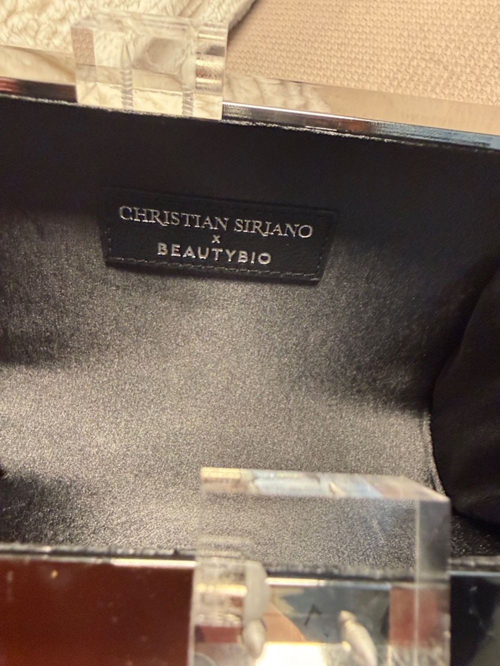 Christian Siriano Metallic Geometric Box Clutch in Silver - Picture 6 of 9